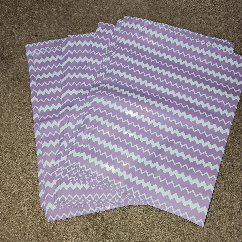 25 bags- Purple thank you 10 x 13 polymailers new